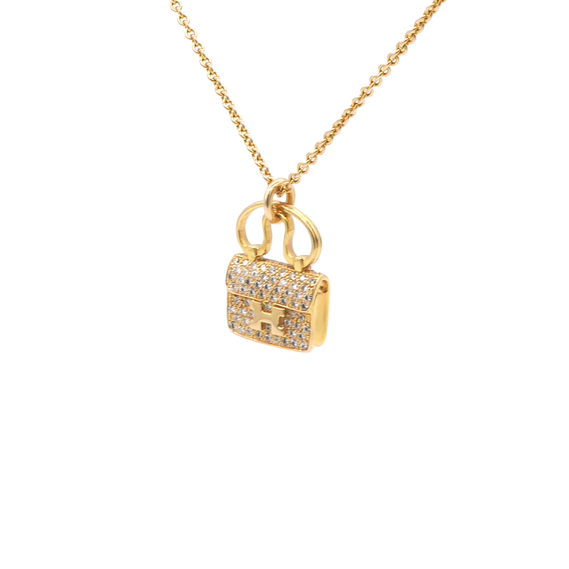 Amulet Constance Diamond 18K Rose Gold Necklace Old Version