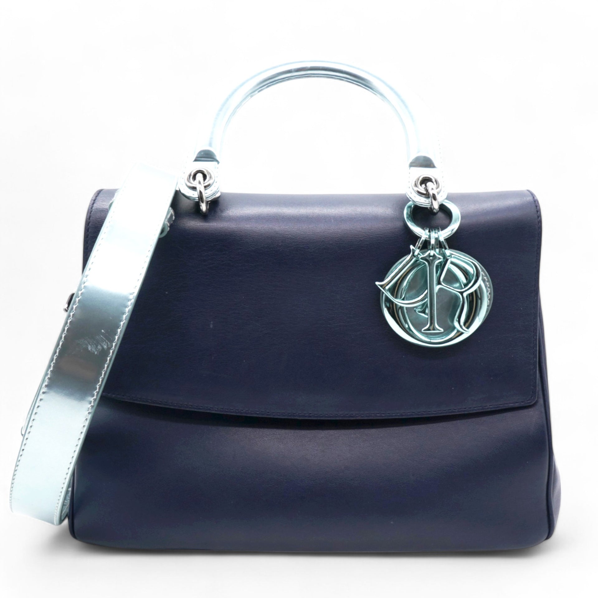 Metallic Blue And Navy Leather Be Dior