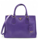 Saffiano Galleria Double Zip Tote Viola