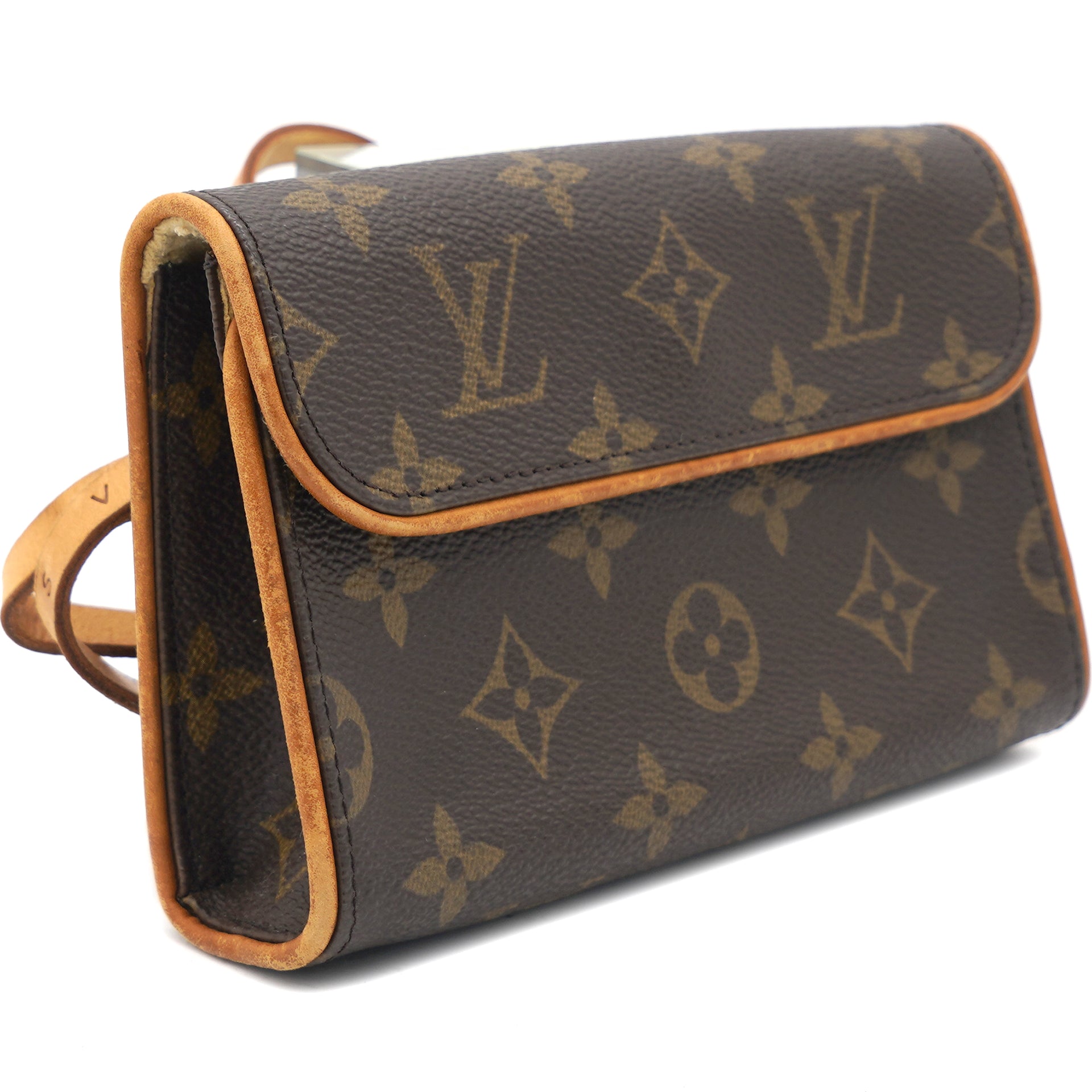 Brown Louis Vuitton Damier Ebene Florentine Pochette Belt Bag