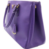 Saffiano Galleria Double Zip Tote Viola