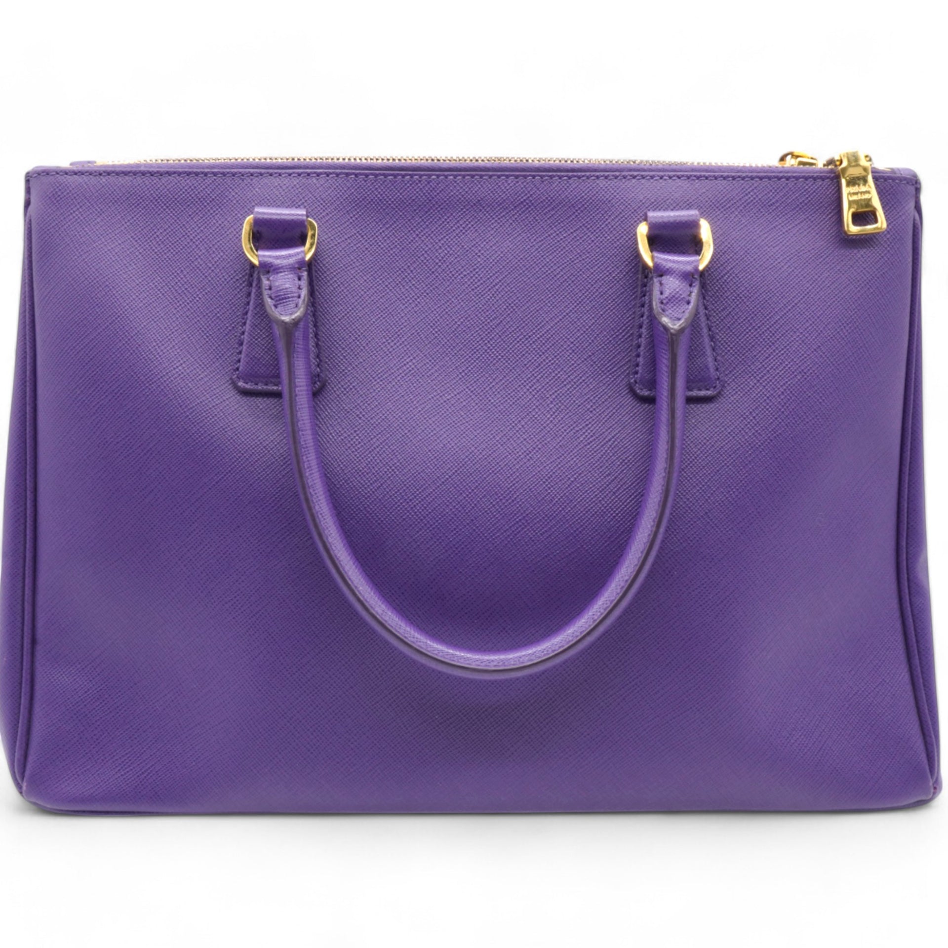 Saffiano Galleria Double Zip Tote Viola