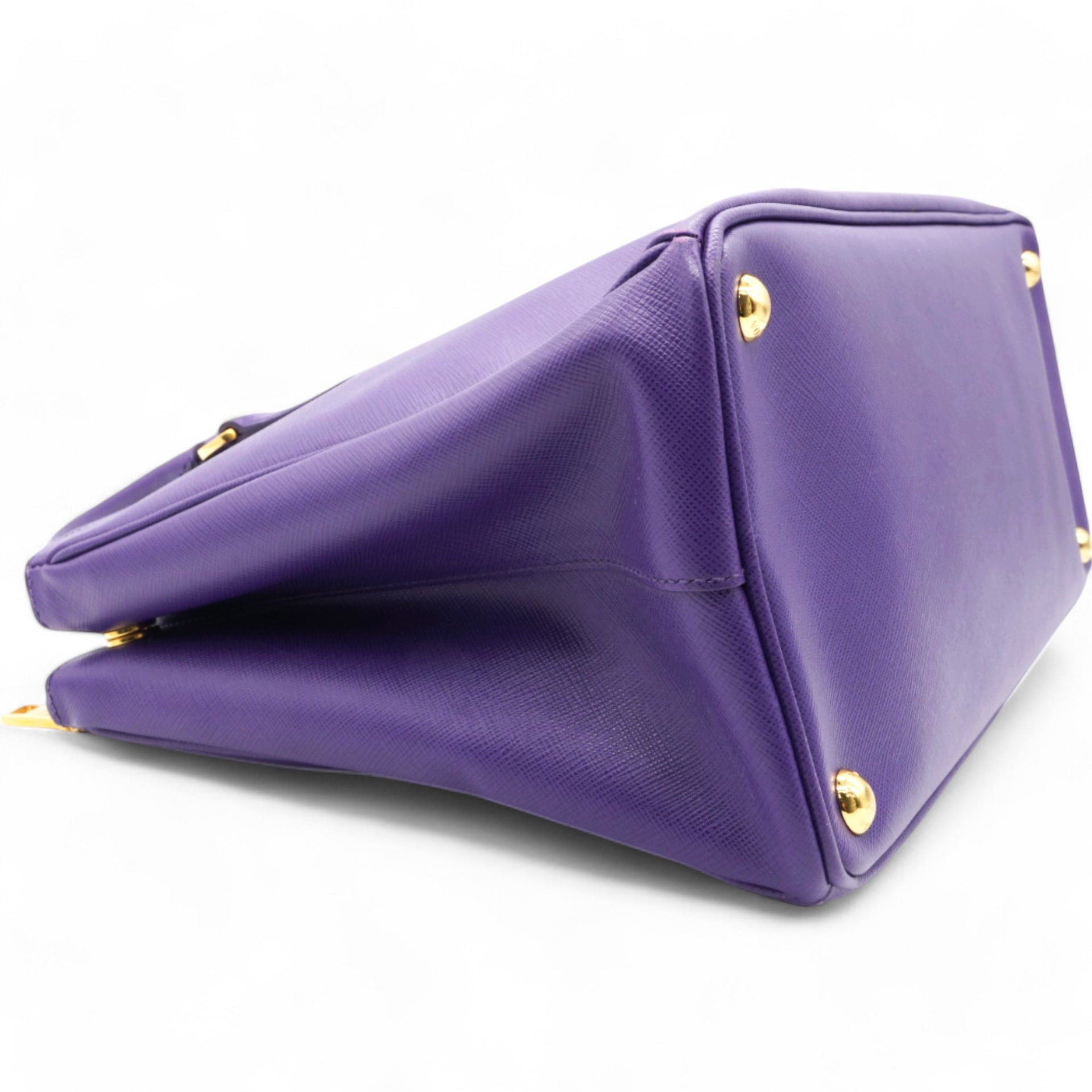 Saffiano Galleria Double Zip Tote Viola