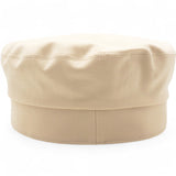 Double Linen Twill Casquette Cabourg Cliquetis Cap White Crème Size58