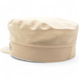 Double Linen Twill Casquette Cabourg Cliquetis Cap White Crème Size58