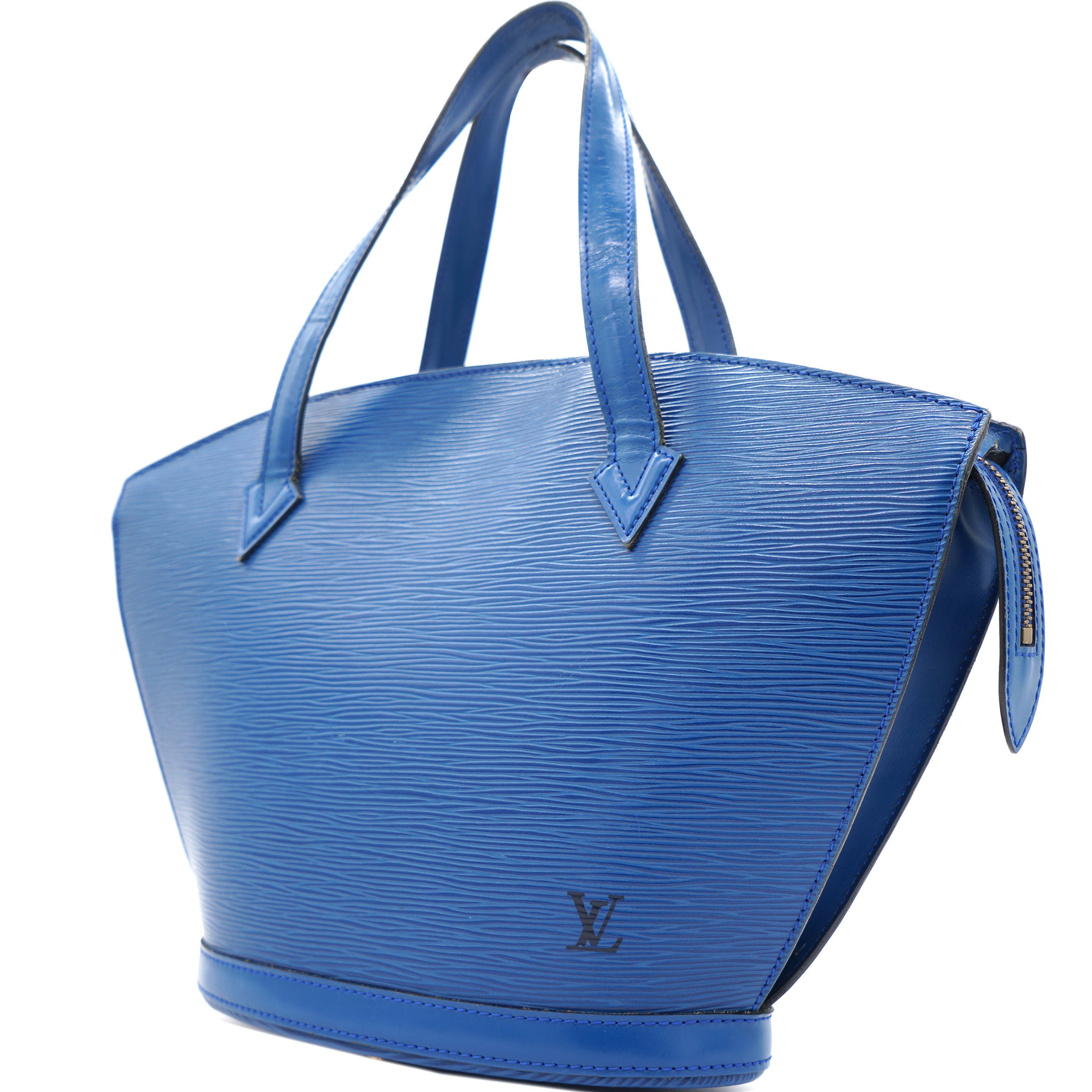 LOUIS VUITTON Saint Jacques Long Strap Blue EPI Leather Handbag