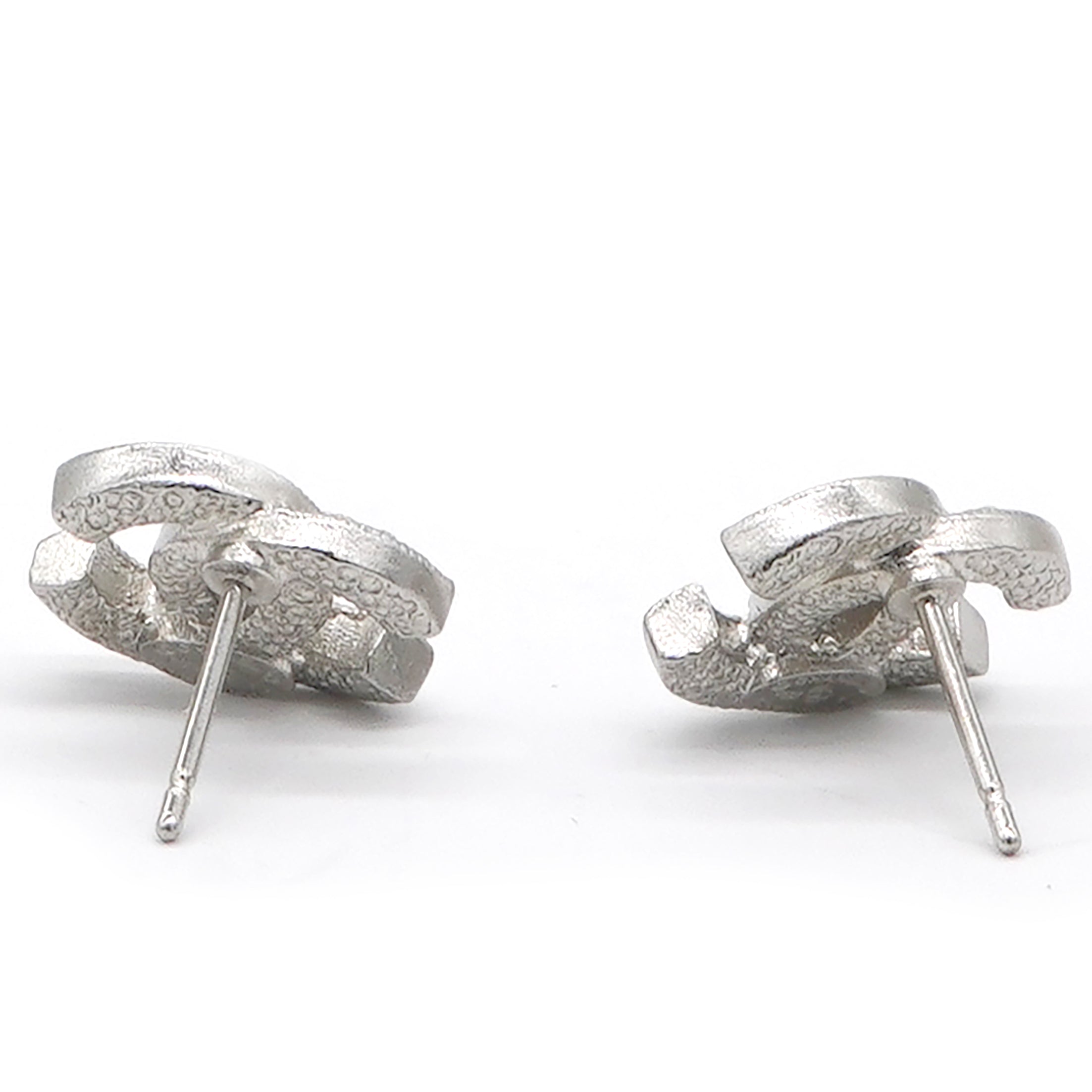 Logo Earrings Silver/Crystal