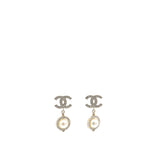 Pearl CC Drop Earrings