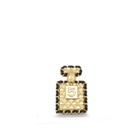 18K Gold Plated Bottle Charm Brooch