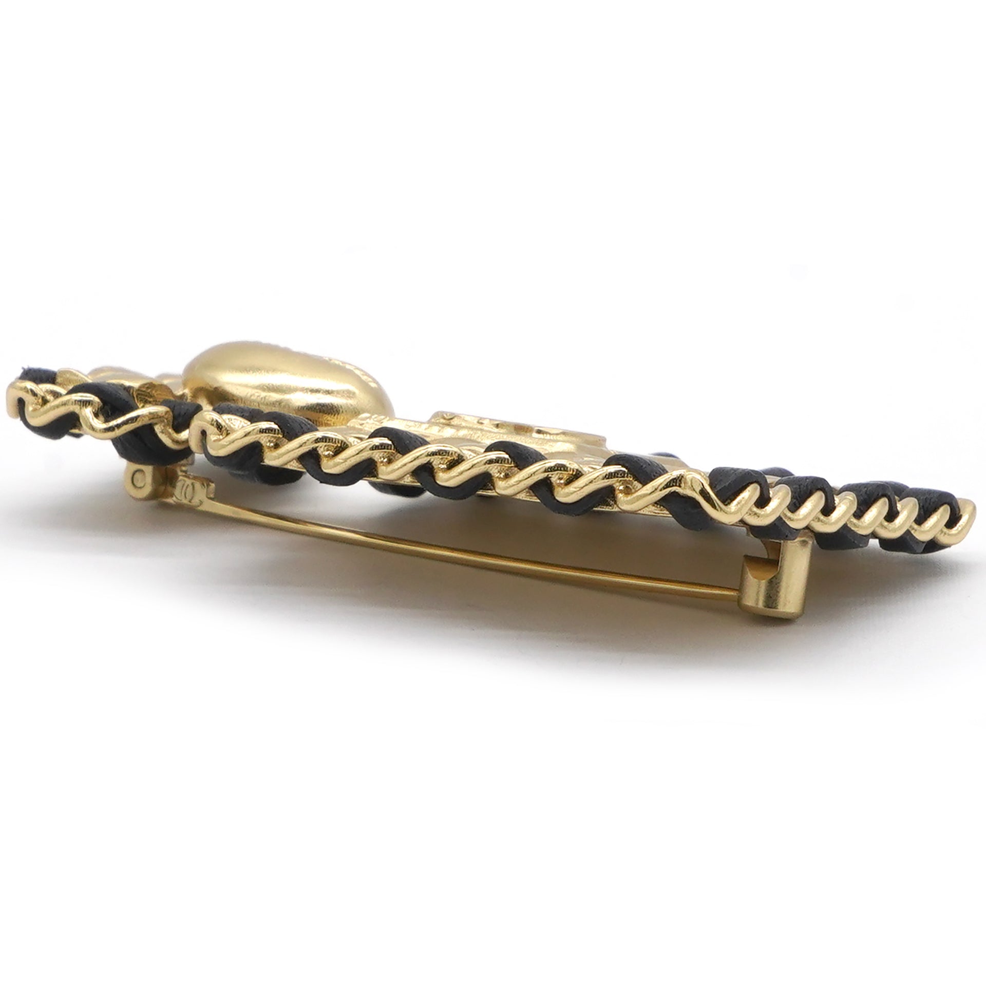 18K Gold Plated Bottle Charm Brooch