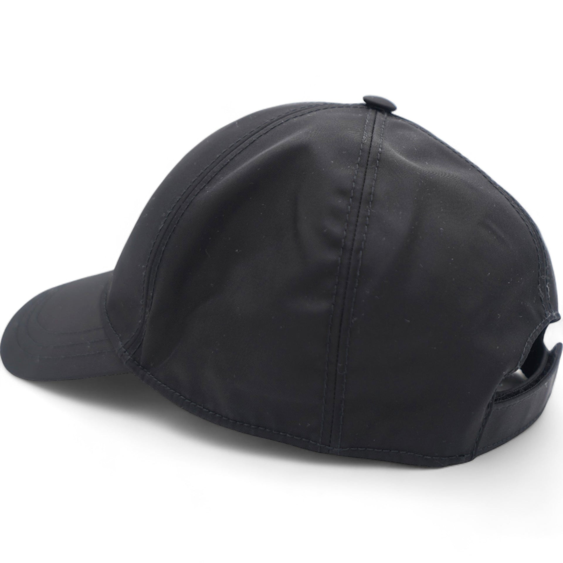 Logo Re-nylon Baseball Cap In Black M