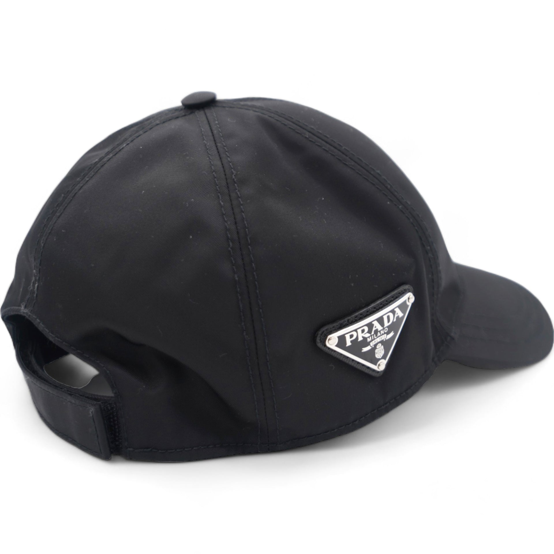 Logo Re-nylon Baseball Cap In Black M