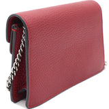 Dionysus leather super mini bag Red