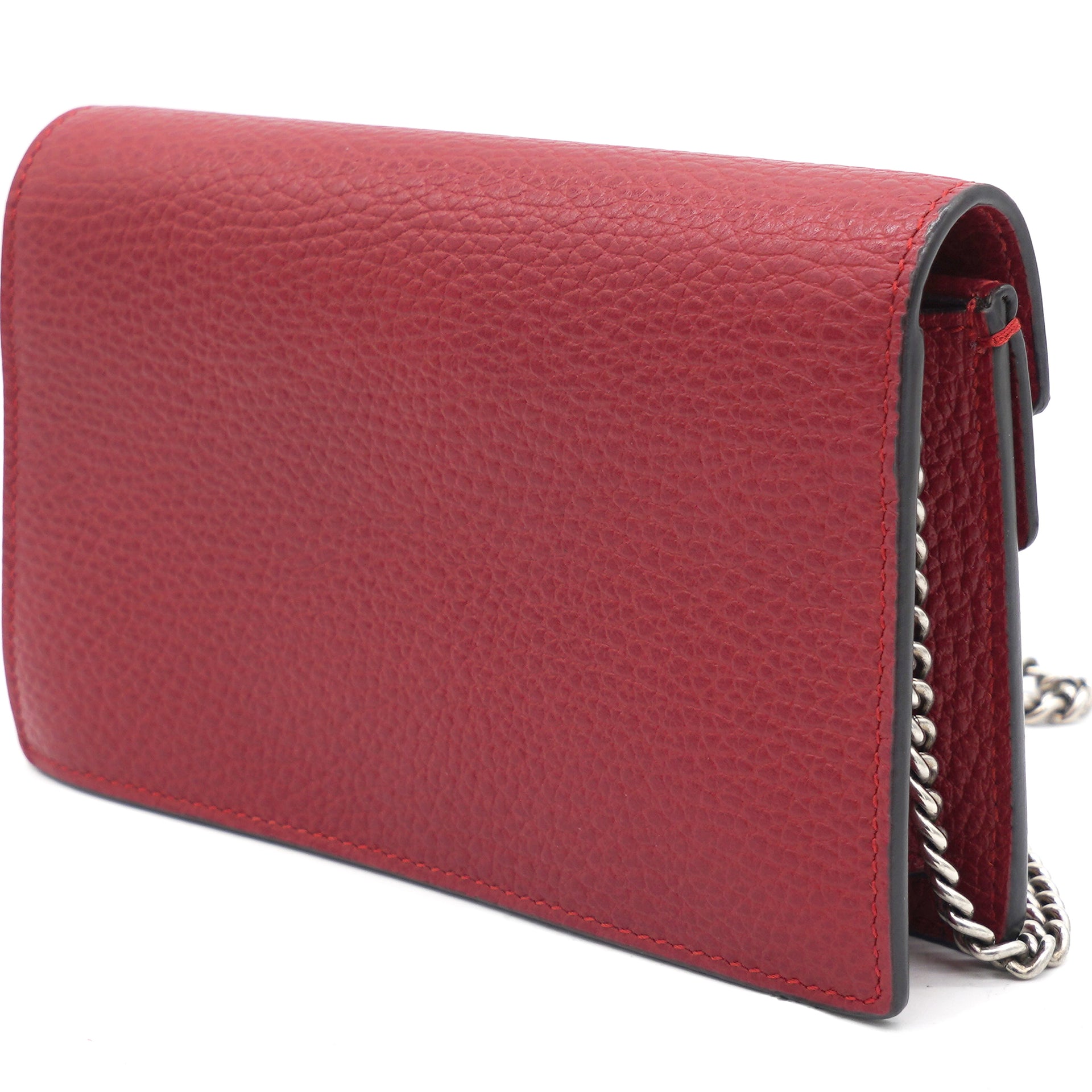 Dionysus leather super mini bag Red