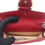 Dionysus leather super mini bag Red