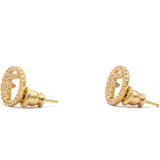 Metal Crystal F is Fendi Earrings Gold