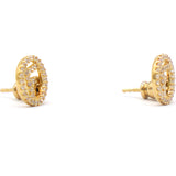 Metal Crystal F is Fendi Earrings Gold