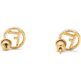 Metal Crystal F is Fendi Earrings Gold