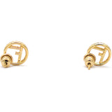 Metal Crystal F is Fendi Earrings Gold