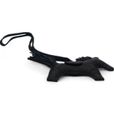 Noir Lambskin Rodeo PM Horse Bag Charm