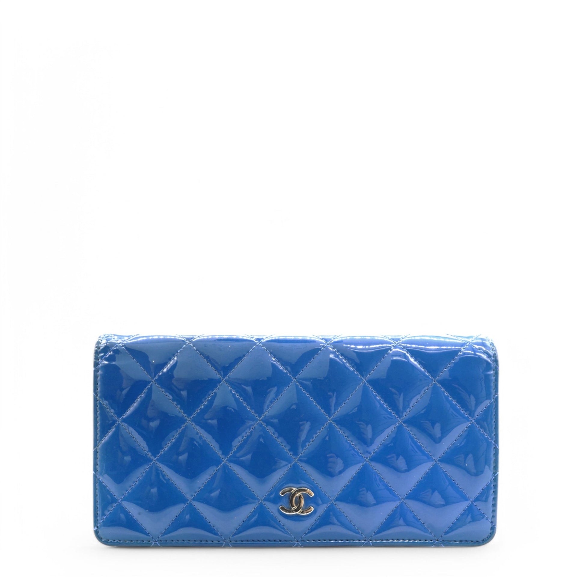 L-Yen Quilted Patent Leather Wallet