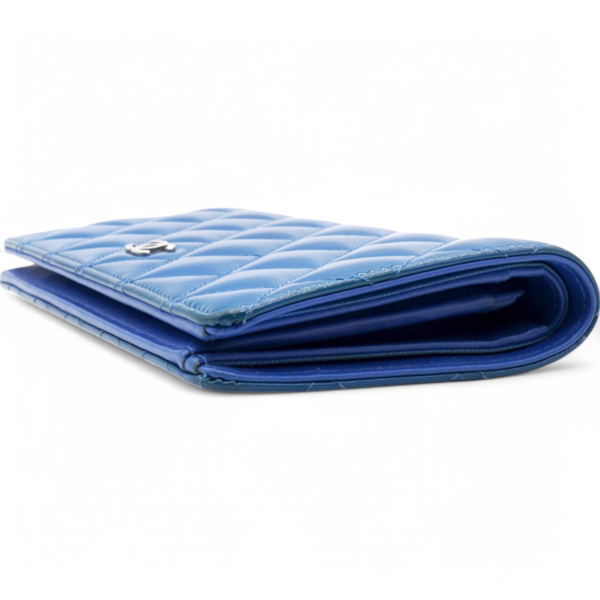 L-Yen Quilted Patent Leather Wallet