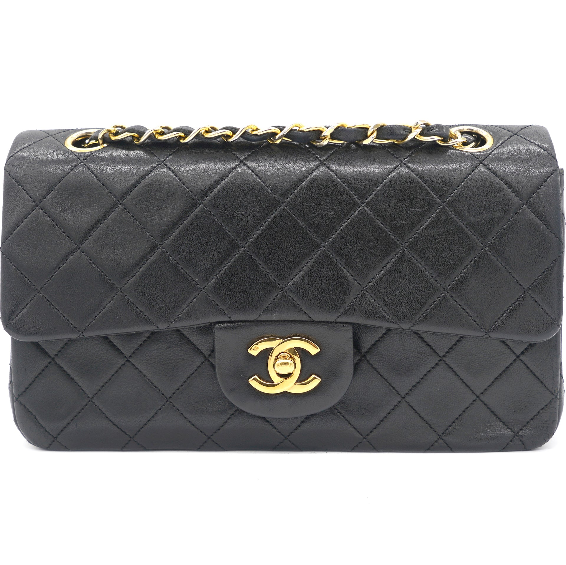 Chanel Small Classic Flap CF in Black Caviar GHW  Brands Lover