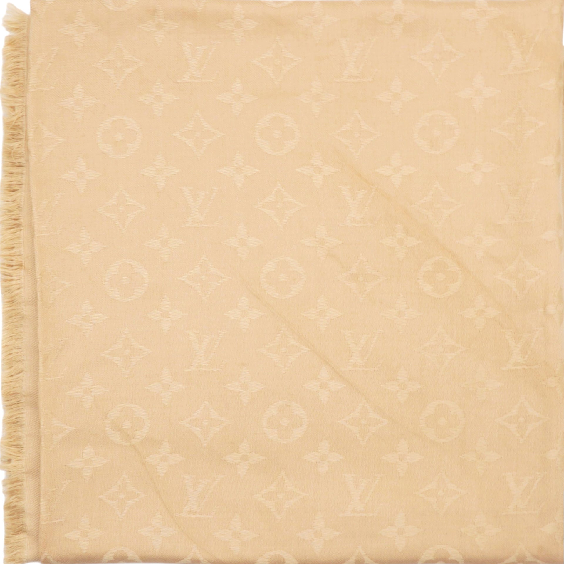 Monogram Shawl Beige 140*140