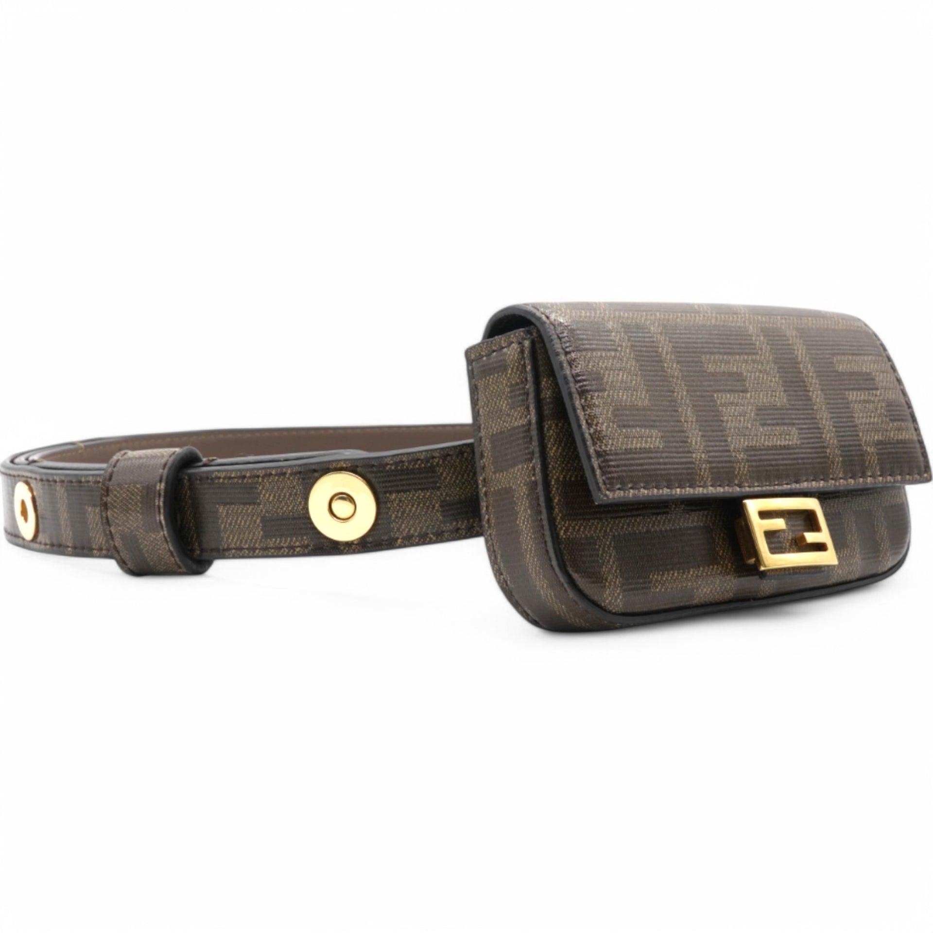 Baguatte Leather Belt Bag Brown