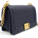 Caviar Quilted Medium Boy Flap