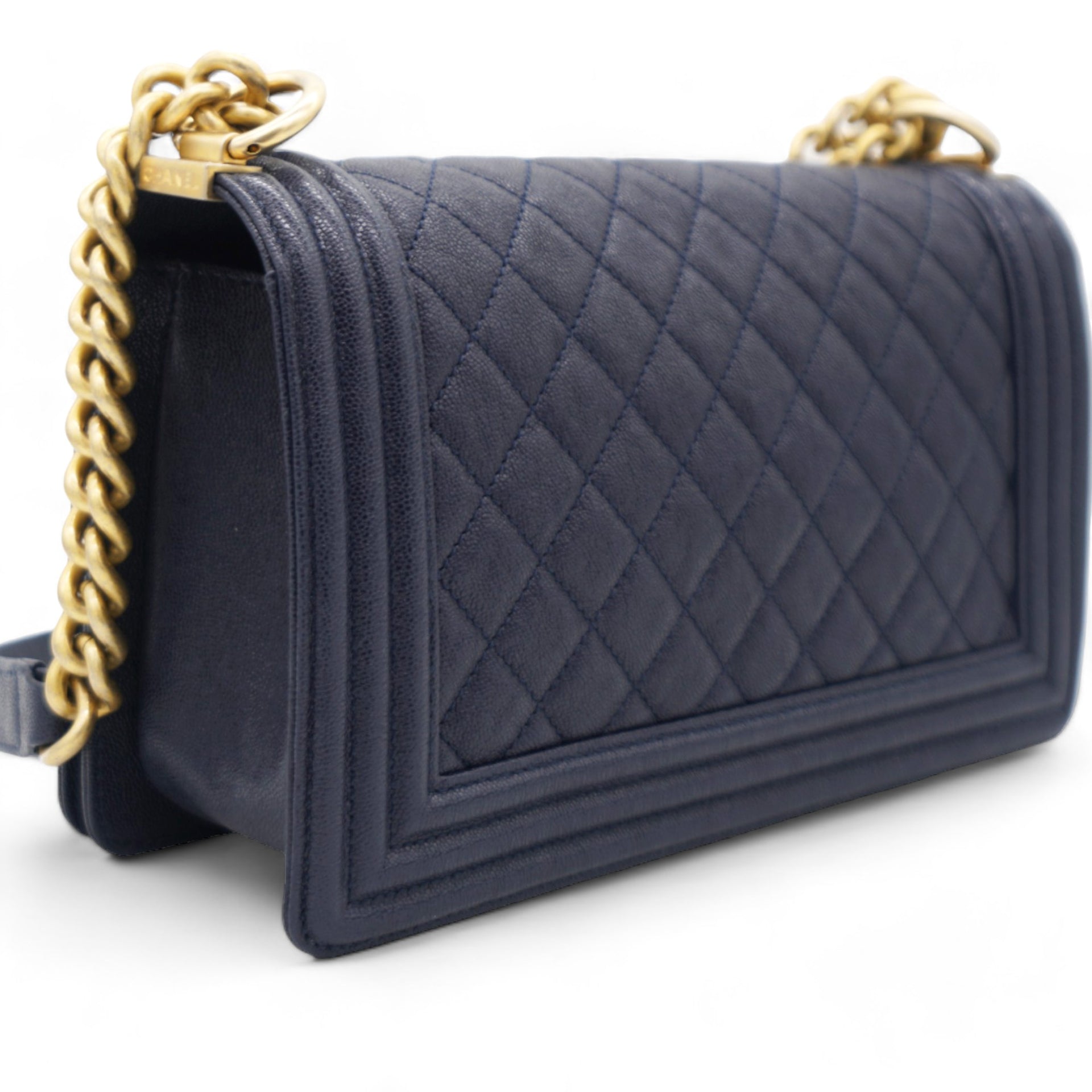 Caviar Quilted Medium Boy Flap