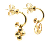 Brass Blooming Earrings Gold