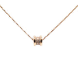 18K Rose Gold Diamond B.Zero Pendant Necklace