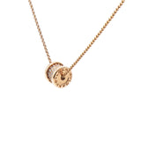 18K Rose Gold Diamond B.Zero Pendant Necklace