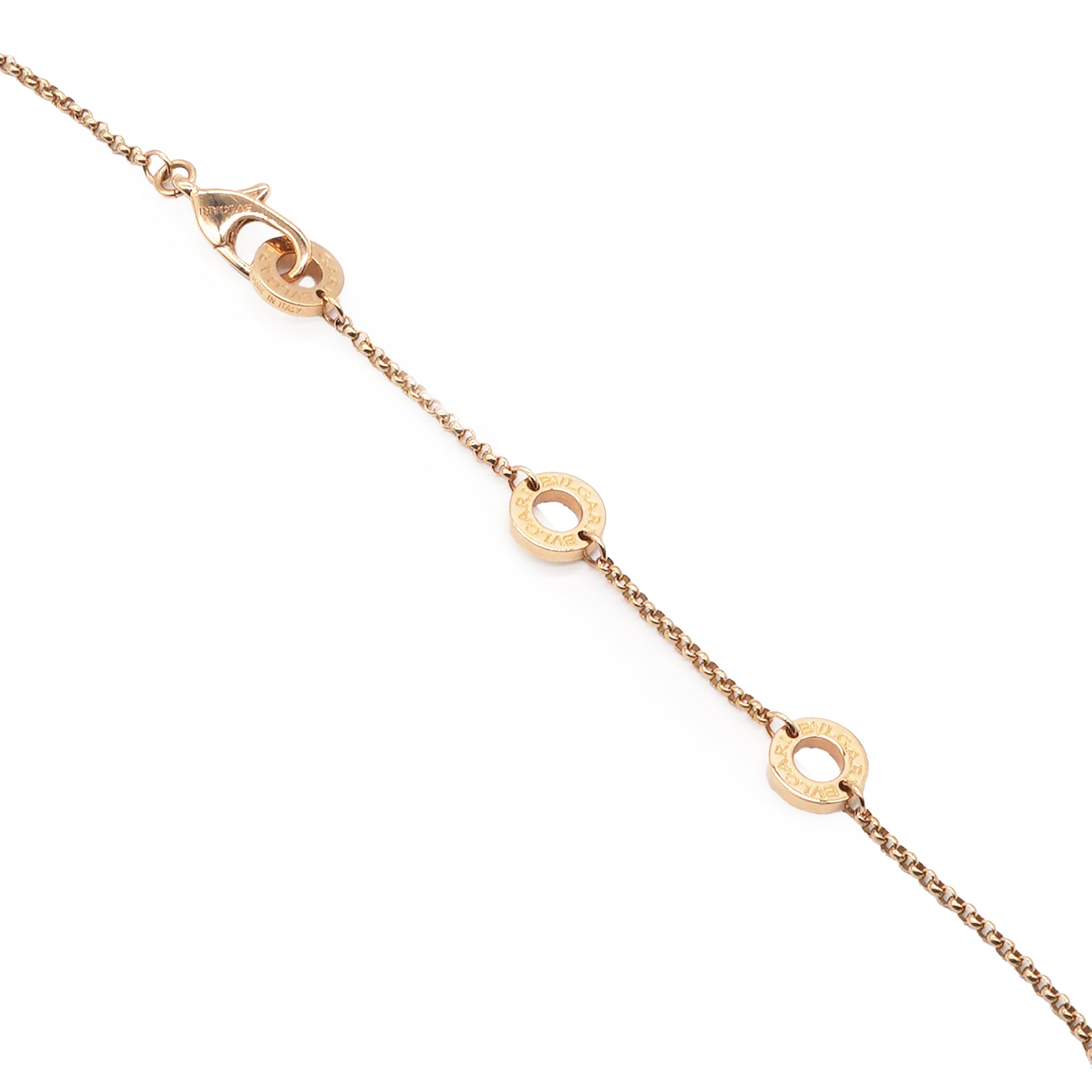 18K Rose Gold Diamond B.Zero Pendant Necklace