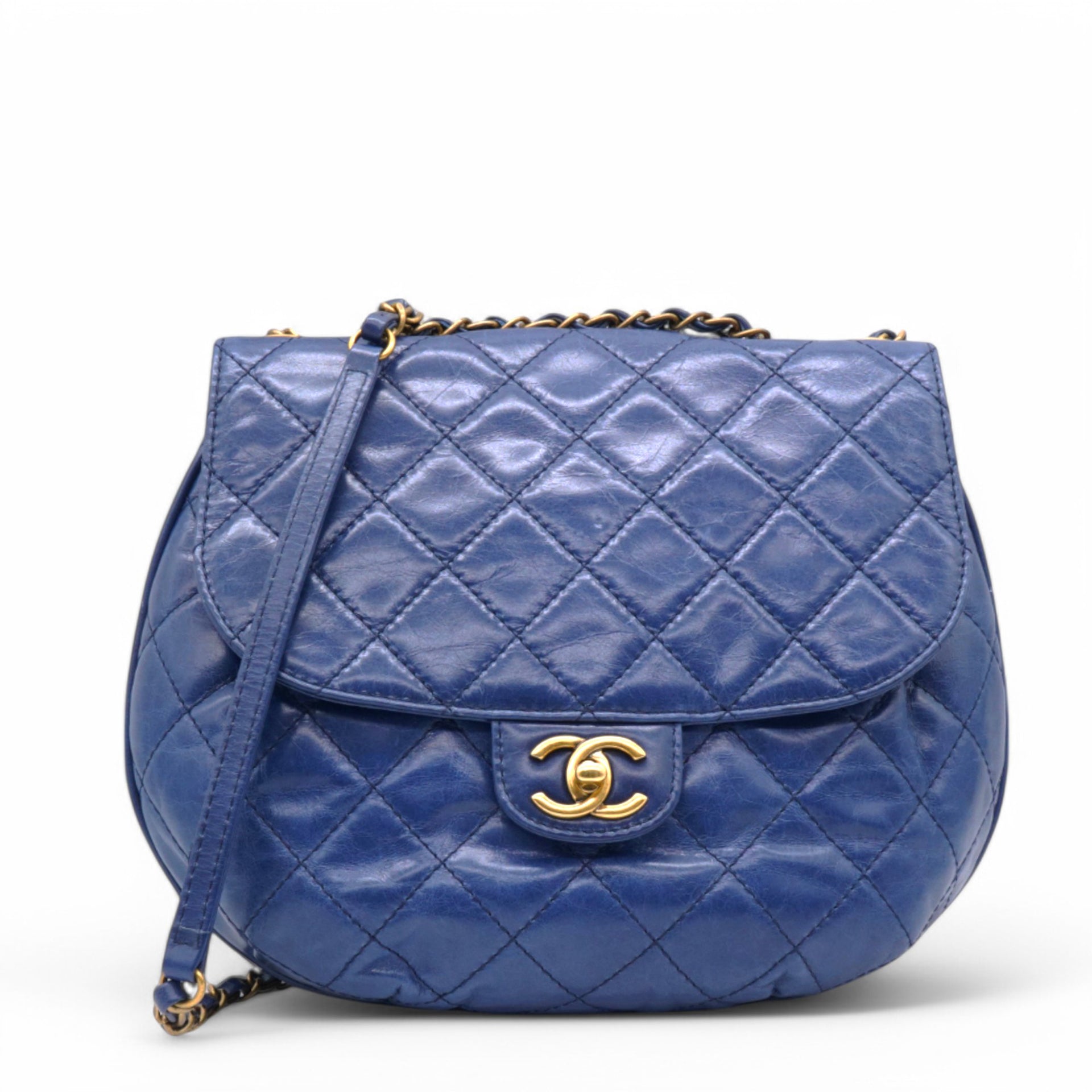 Glazed Bubble CC Flap Navy