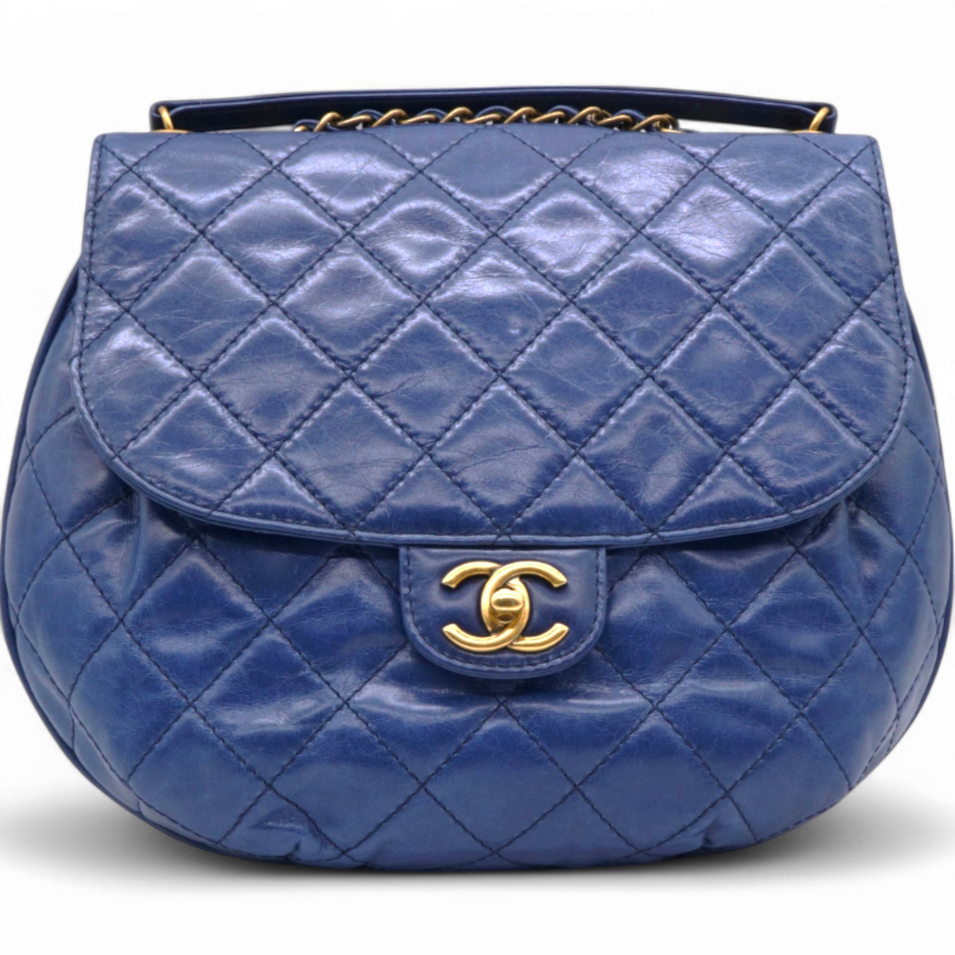 Glazed Bubble CC Flap Navy