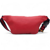 Grained Calfskin Logo Belt Bag Hibiscus Red