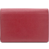 Red Leather Dionysus Wallet On Chain