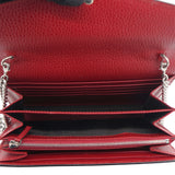 Red Leather Dionysus Wallet On Chain