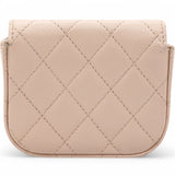 Caviar Quilted Micro Clutch With Chain Light Beige