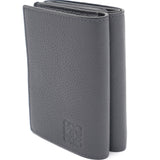 Trifold Wallet Soft Grained Calfskin Anthracite