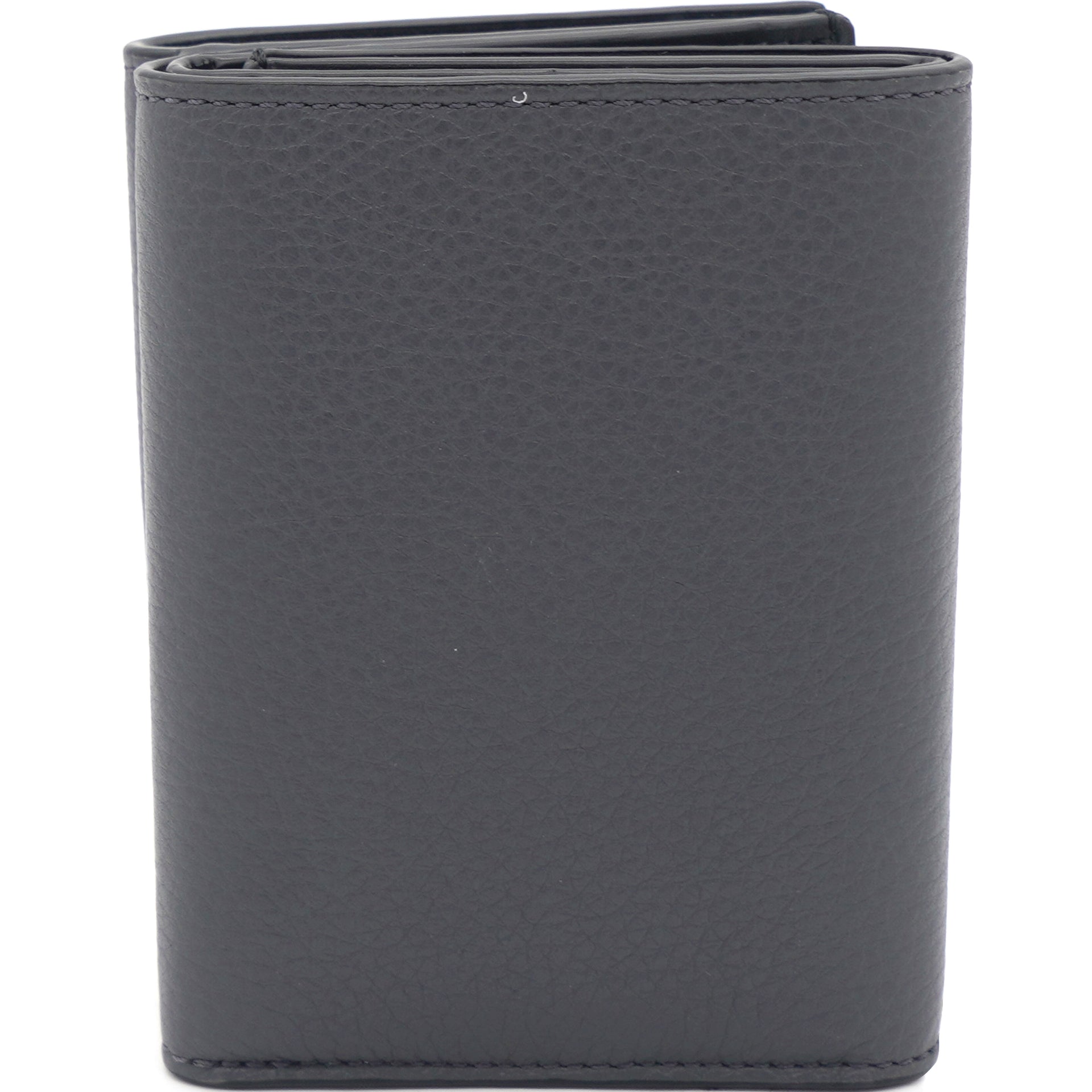 Trifold Wallet Soft Grained Calfskin Anthracite