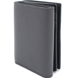 Trifold Wallet Soft Grained Calfskin Anthracite