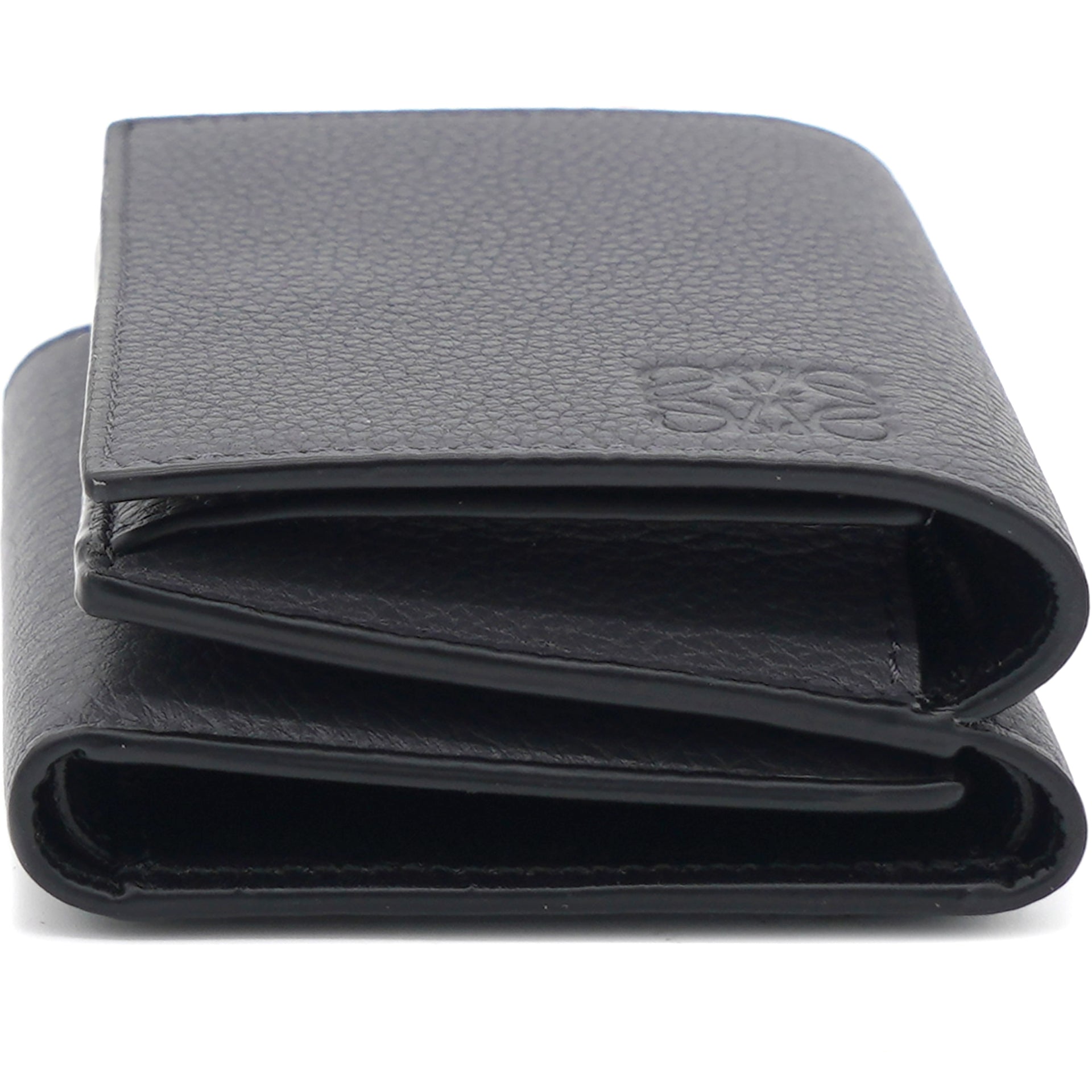 Trifold Wallet Soft Grained Calfskin Anthracite