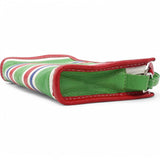 Veau Arena Multicolore Bazar Strap Clutch Green Blue Red White