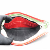 Veau Arena Multicolore Bazar Strap Clutch Green Blue Red White