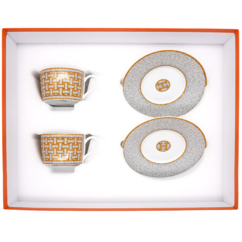 Mosaique au 24 platinum Tea Cup and Saucer