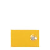 Lime Yellow Leather Card Holder