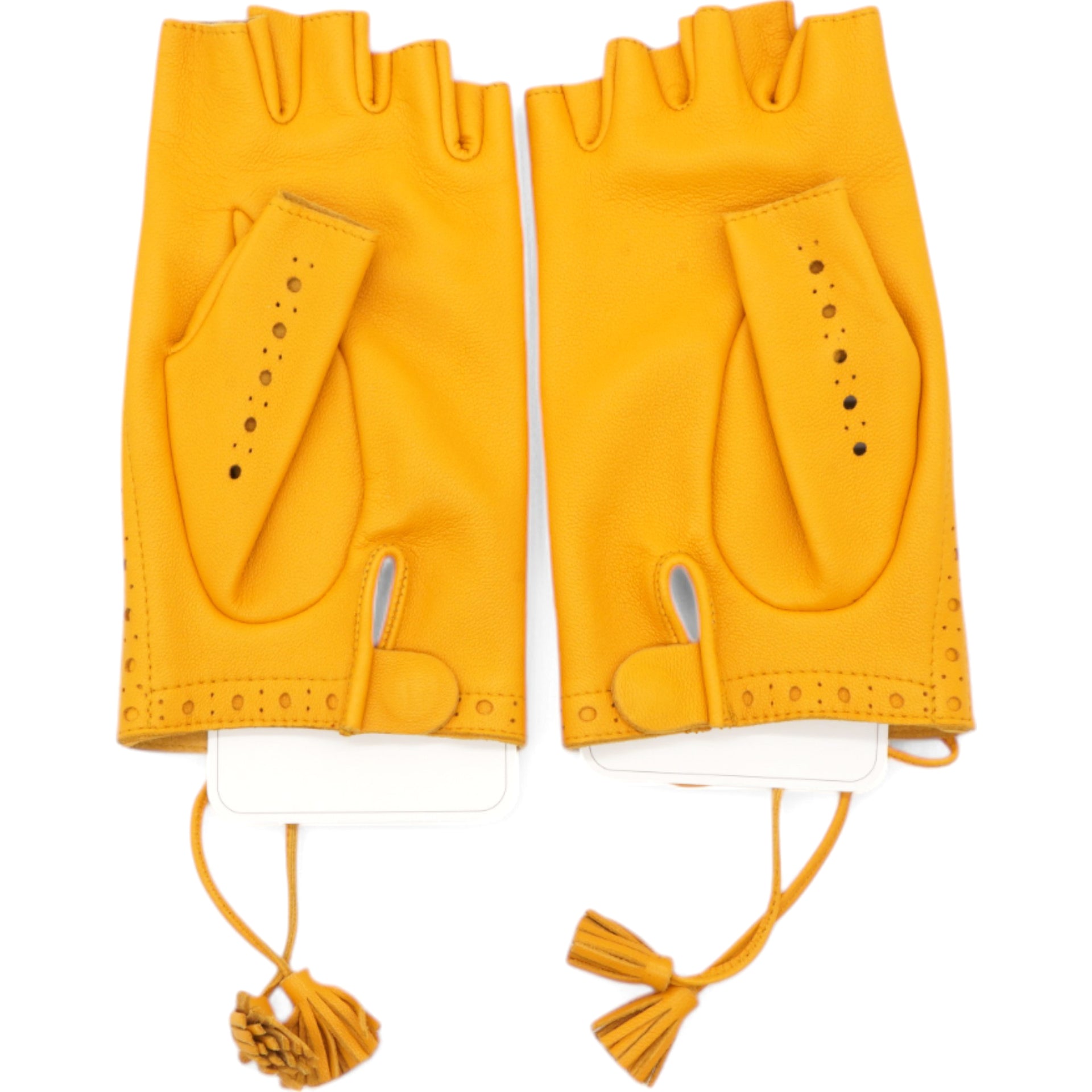 Yellow Leather Gloves